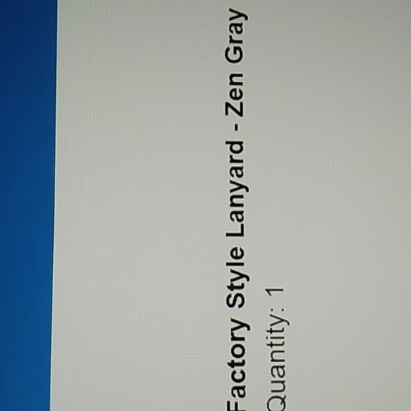 Vera Bradley Factory Style Lanyard Zen Gray - Picture 3 of 8